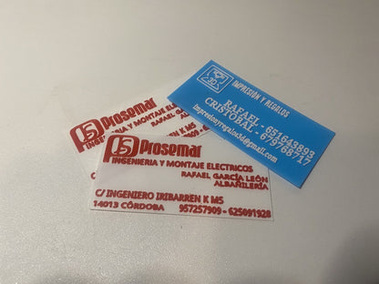 TARJETA DE VISITA PERSONALIZADA EMPRESA