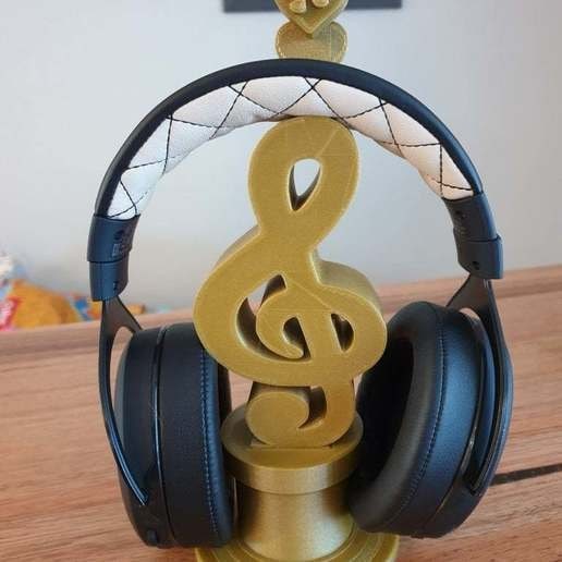 SOPORTE PARA AURICULARES NOTA MUSICAL