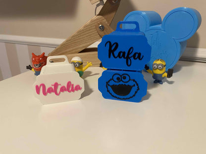 PORTACHUPETES PARA 2 CHUPETES PERSONALIZADO