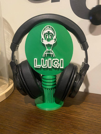 SOPORTE PARA AURICULARES SUPER MARIO Y LUIGI