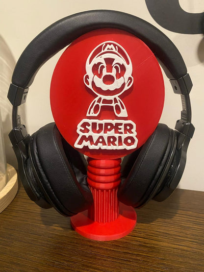 SOPORTE PARA AURICULARES SUPER MARIO Y LUIGI