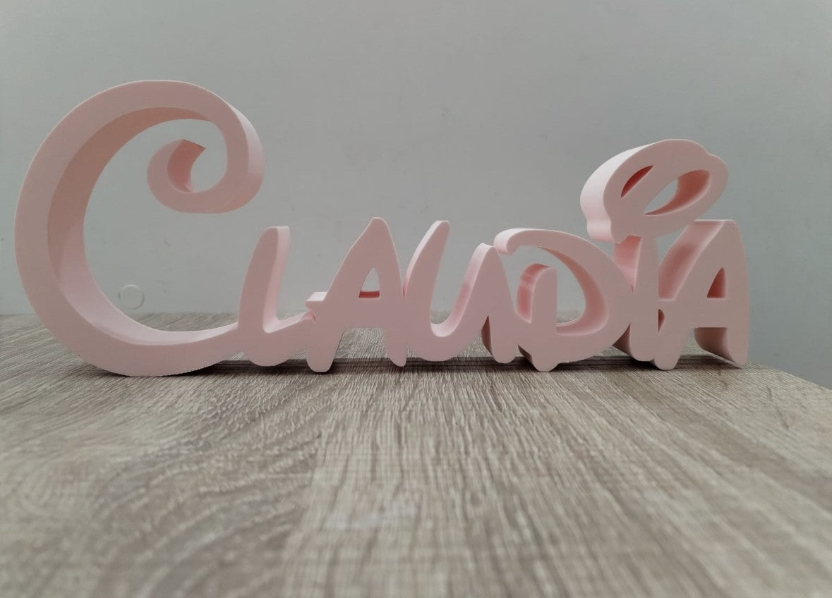 LETRERO NOMBRE PERSONALIZADO IMPRESION 3D