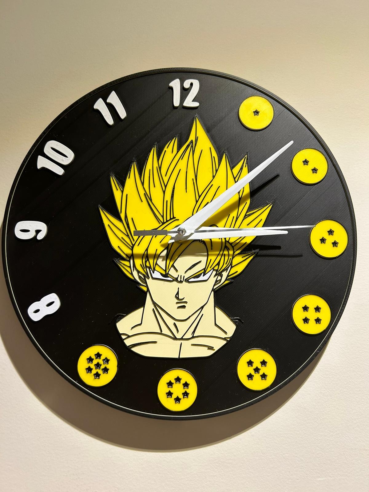 Reloj de Pared Goku Kakarot Super Guerrero vs Freezer Bola de Dragón