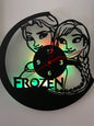 Reloj de pared Disney Frozen Elsa y Anna