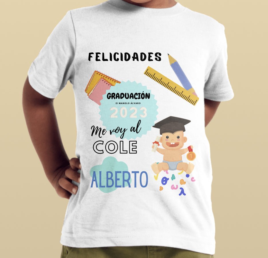 CAMISETA BEBÉ GRADUACIÓN - Impresión y Regalos 3D