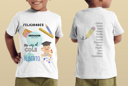 CAMISETA BEBÉ GRADUACIÓN - Impresión y Regalos 3D