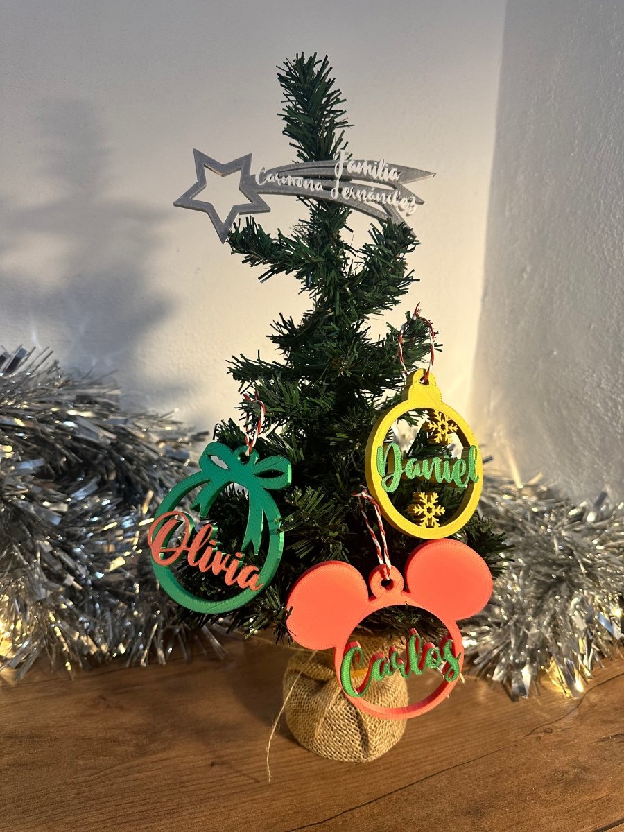 Estrella para árbol de navidad personalizada - Impresión y Regalos 3D