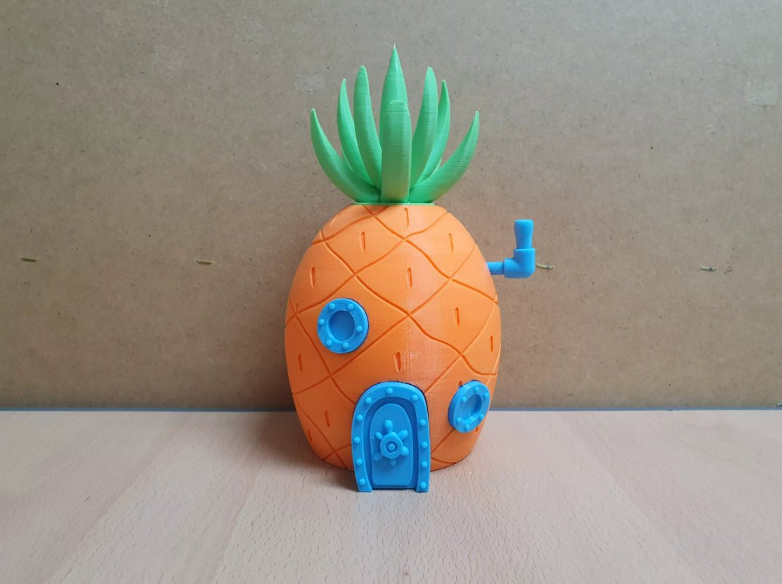 Hucha casa Bob Esponja Piña - Impresión y Regalos 3D