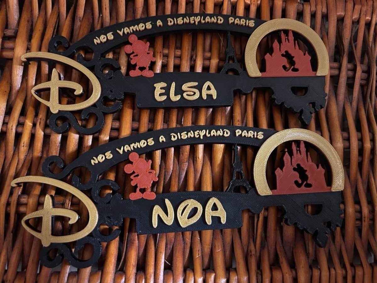 Llave Mágica 3D Personalizada para Disneyland Paris - Impresión y Regalos 3D