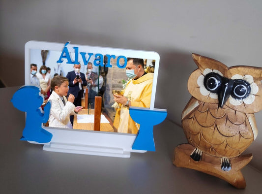 MARCO DE FOTOS COMUNION CON NOMBRE PERSONALIZADO - Impresión y Regalos 3D